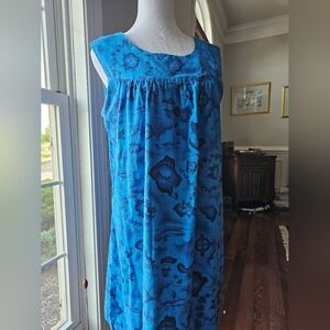 Vintage Blue Hawaiian Summer Dress